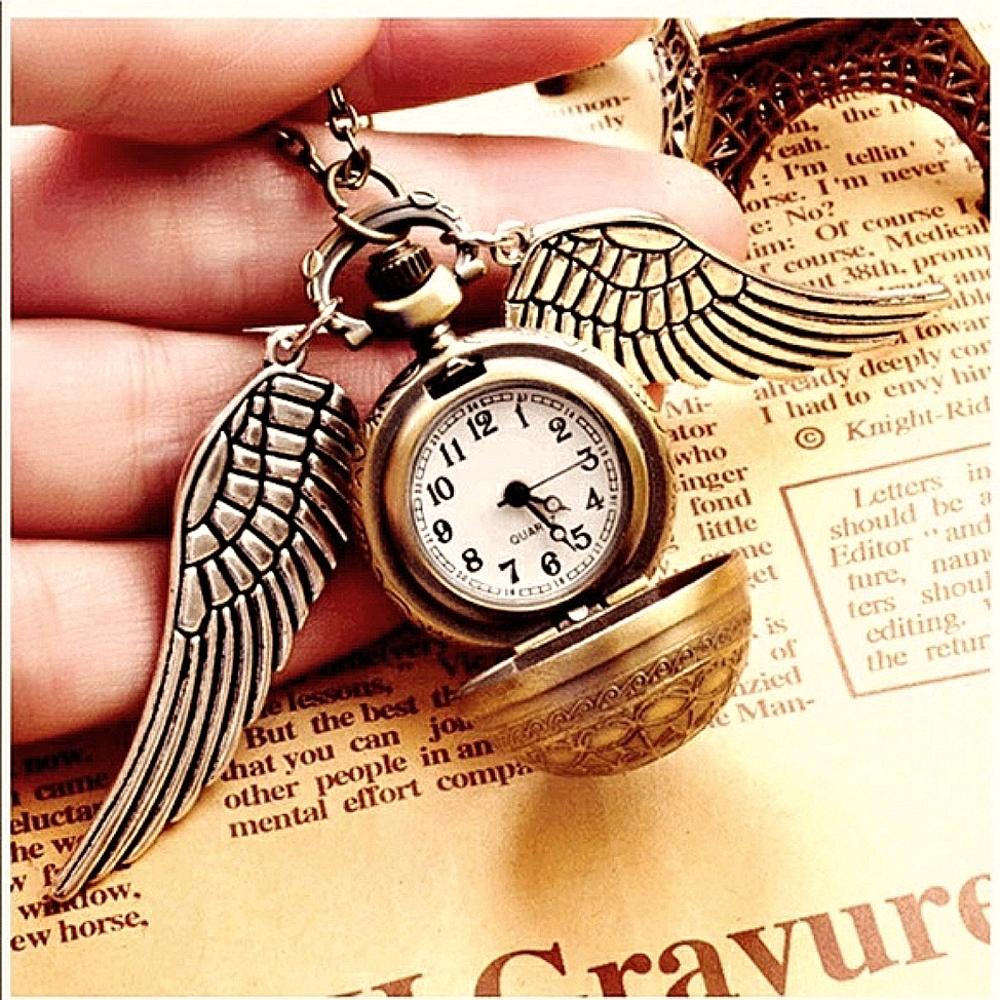 🎃🕸️ Harry Potter Golden Snitch Hidden Watch Pendant 🏆HP🏆 - Picture 6 of 8